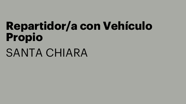Repartidor/a con Vehículo Propio