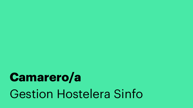 Camarero/a