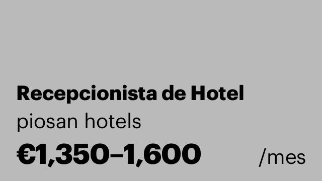 Recepcionista de Hotel