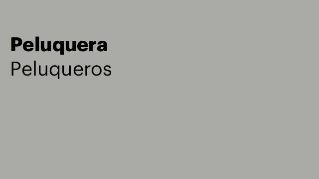 Peluquera