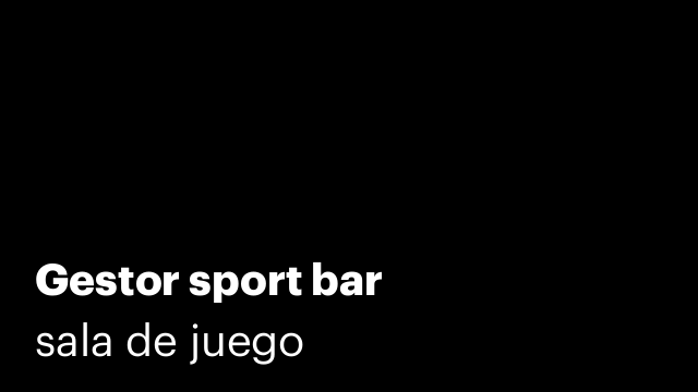 Gestor sport bar