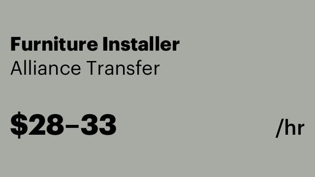 Furniture Installer