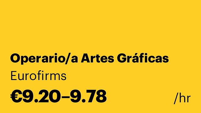 Operario/a Artes Gráficas