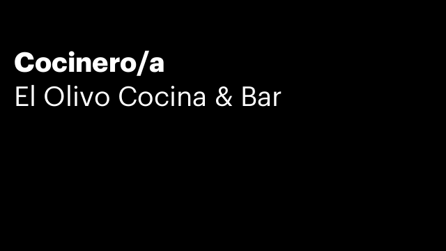 Cocinero/a