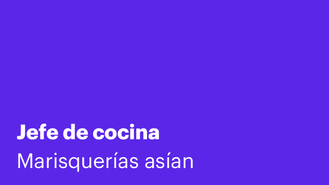 Jefe de cocina