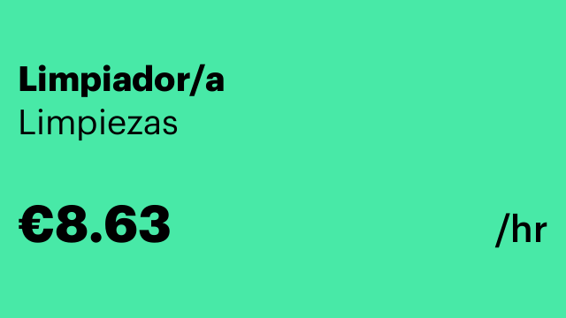 Limpiador/a