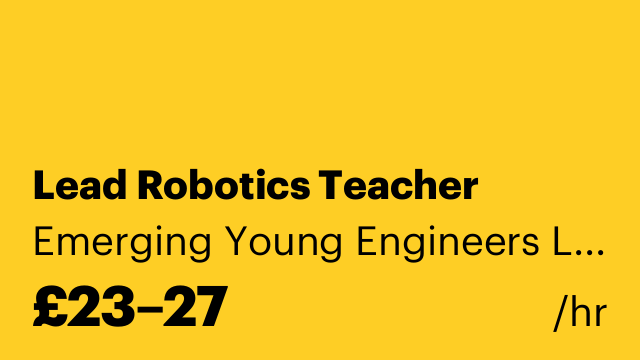 Lead Robotics Teacher