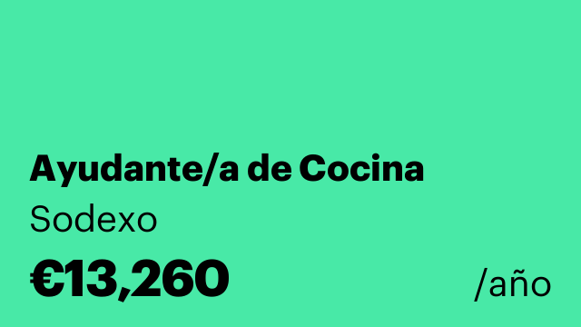Ayudante/a de Cocina