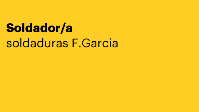 Soldador/a