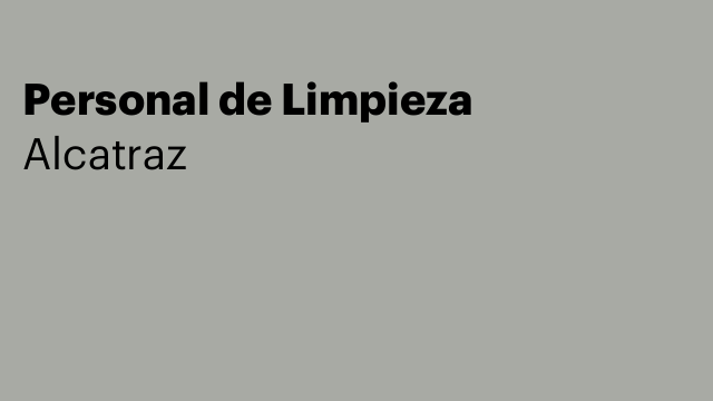 Personal de Limpieza