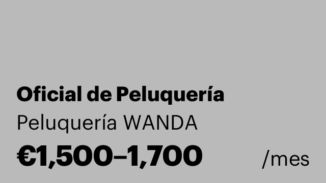 Oficial de Peluquería