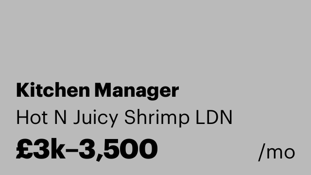 Kitchen Manager