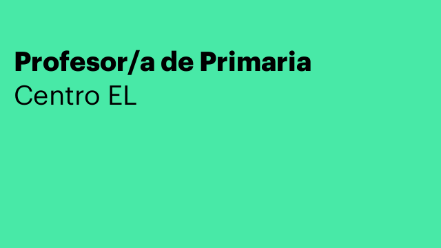 Profesor/a de Primaria