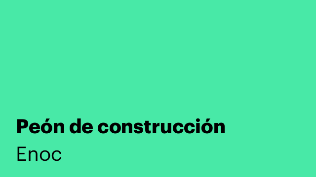 Peón de construcción