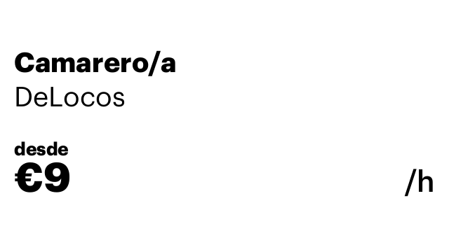 Camarero/a