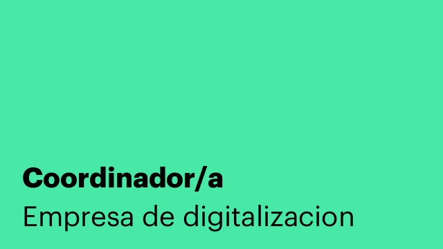 Coordinador/a