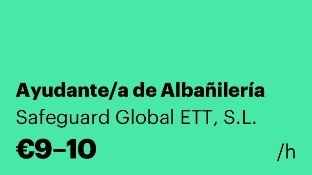Ayudante/a de Albañilería