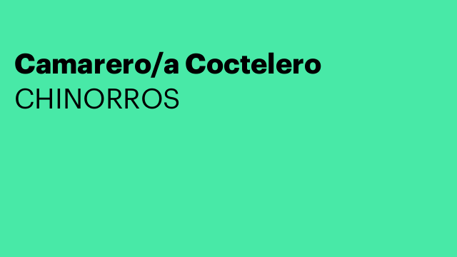 Camarero/a Coctelero