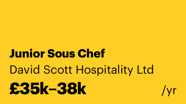 Junior Sous Chef