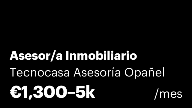 Asesor/a Inmobiliario