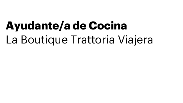 Ayudante/a de Cocina