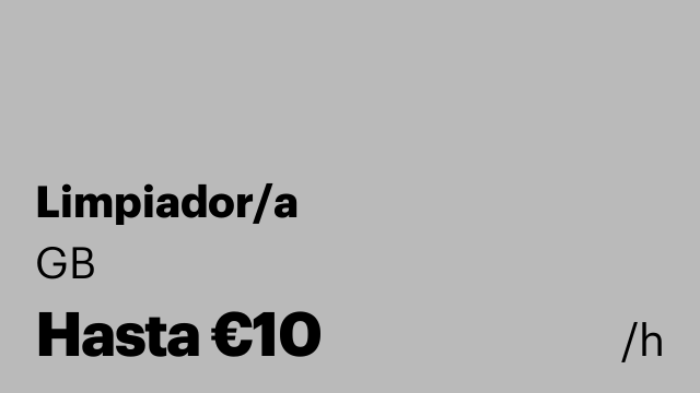 Limpiador/a