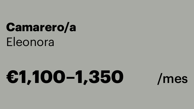 Camarero/a
