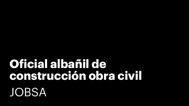 Oficial albañil de construcción obra civil