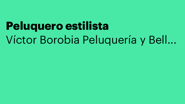 Peluquero estilista