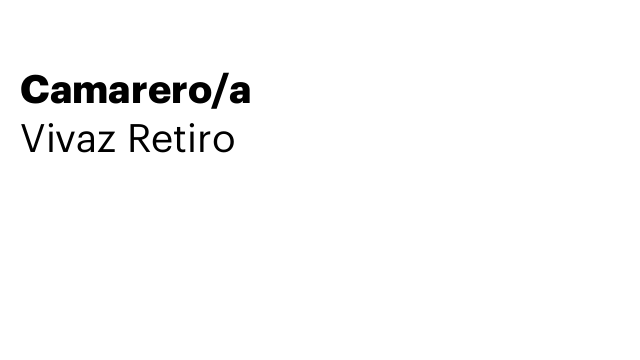 Camarero/a