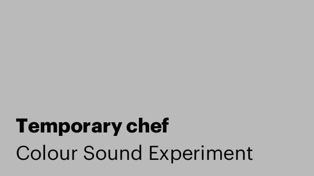 Temporary chef