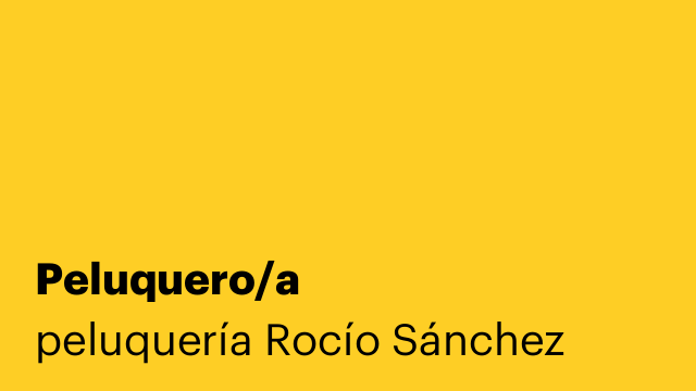 Peluquero/a