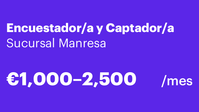 Encuestador/a y Captador/a