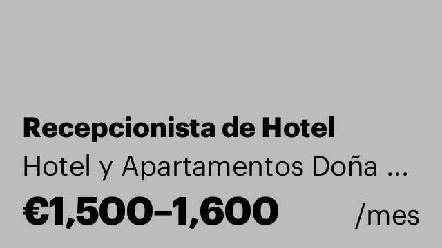 Recepcionista de Hotel