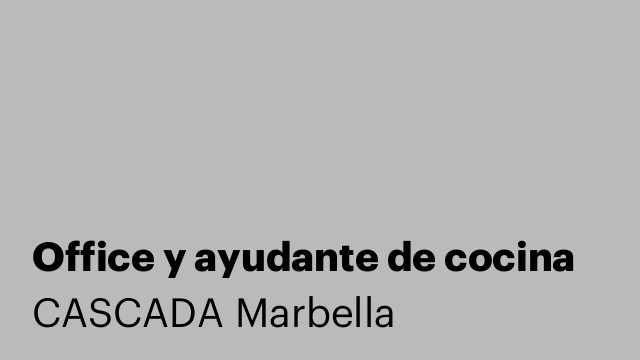Office y ayudante de cocina