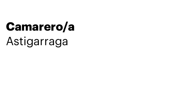 Camarero/a