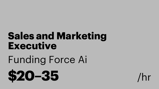 Sales and Marketing Executive