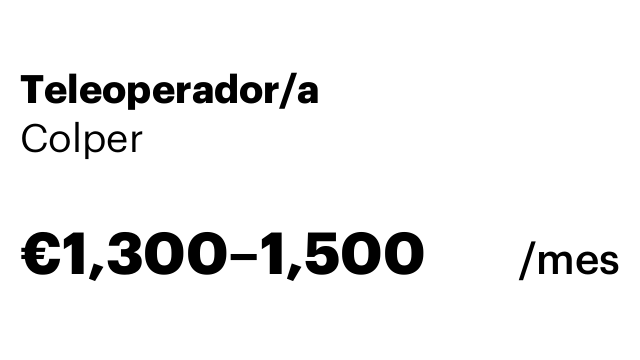 Teleoperador/a