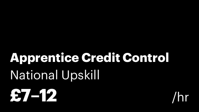Apprentice Credit Control