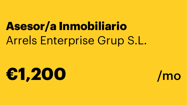 Asesor/a Inmobiliario