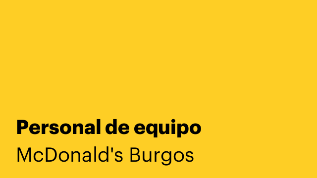 Personal de equipo