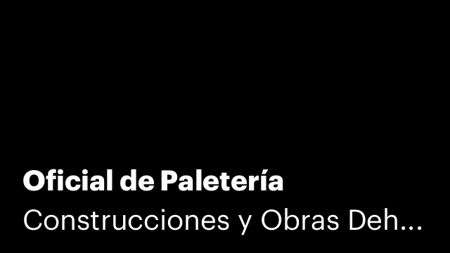 Oficial de Paletería