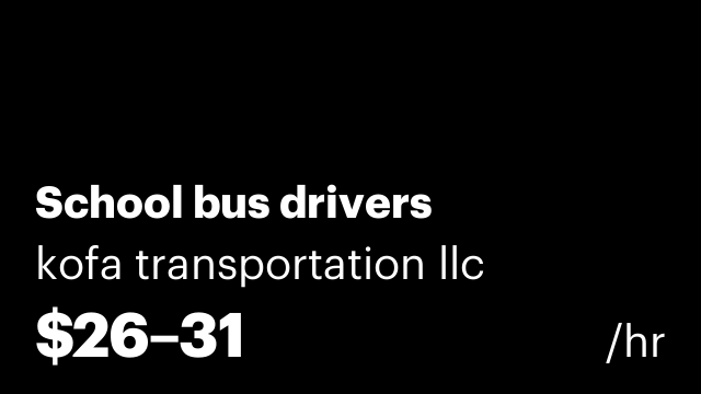 School bus drivers