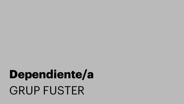 Dependiente/a