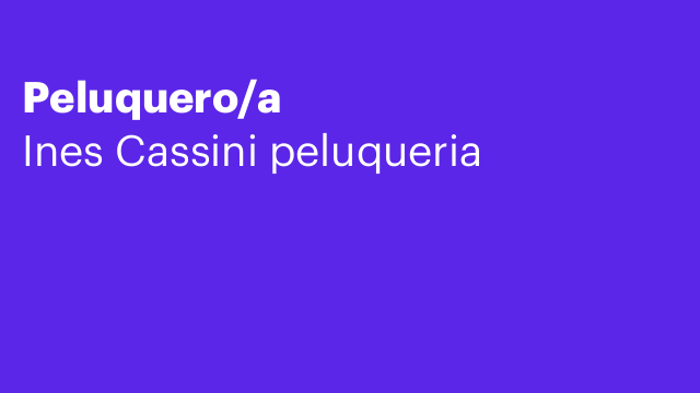 Peluquero/a