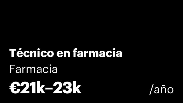 Técnico en farmacia