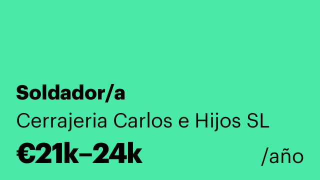 Soldador/a