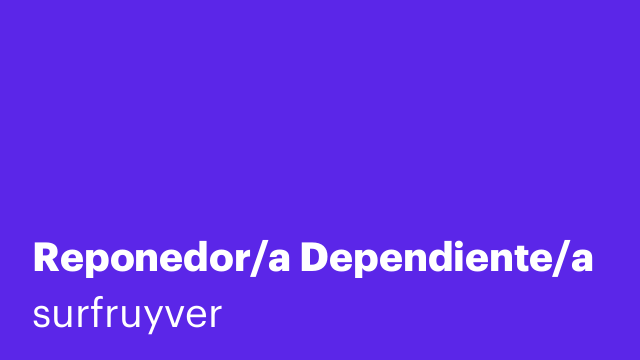 Reponedor/a Dependiente/a