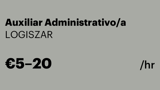 Auxiliar Administrativo/a
