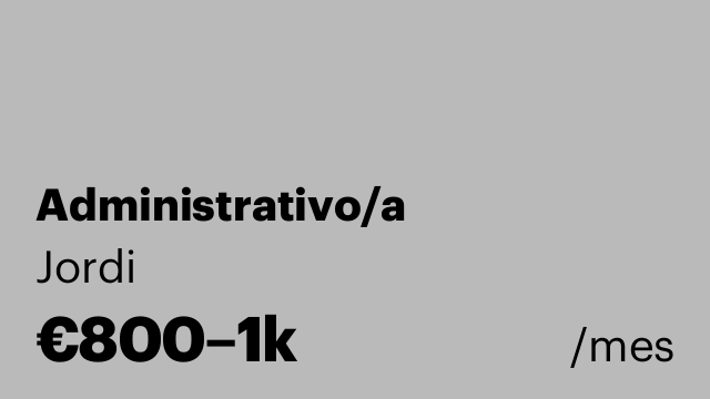 Administrativo/a